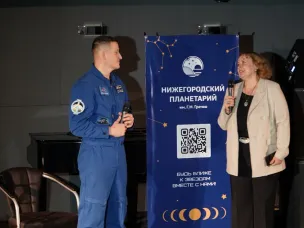 Нижегородские школьники встретились к героем-космонавтом Сергеем Кудь-Сверчковым